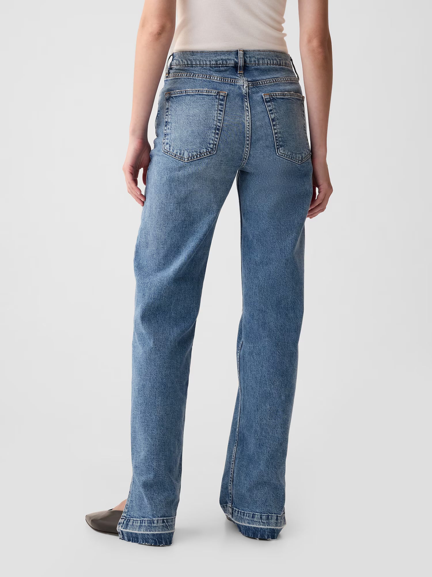 Mid rise '90s loose jeans