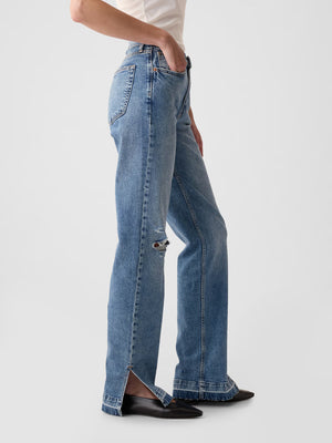 Mid rise '90s loose jeans