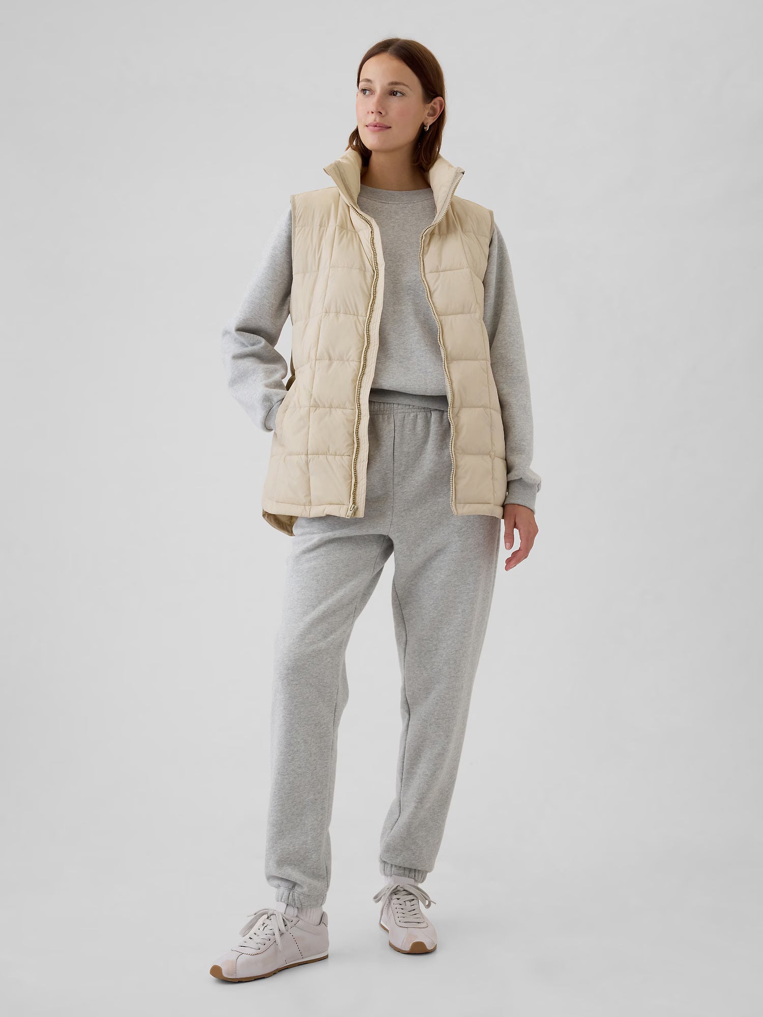 Minimalist insulated puffer vest