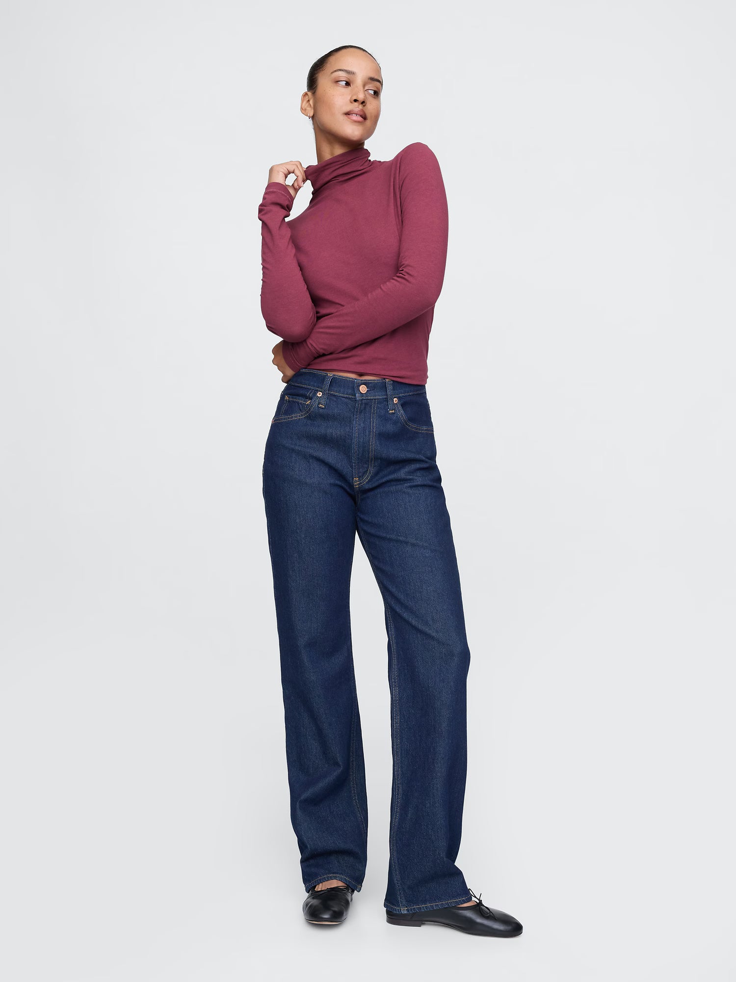Minimalist turtleneck sweater
