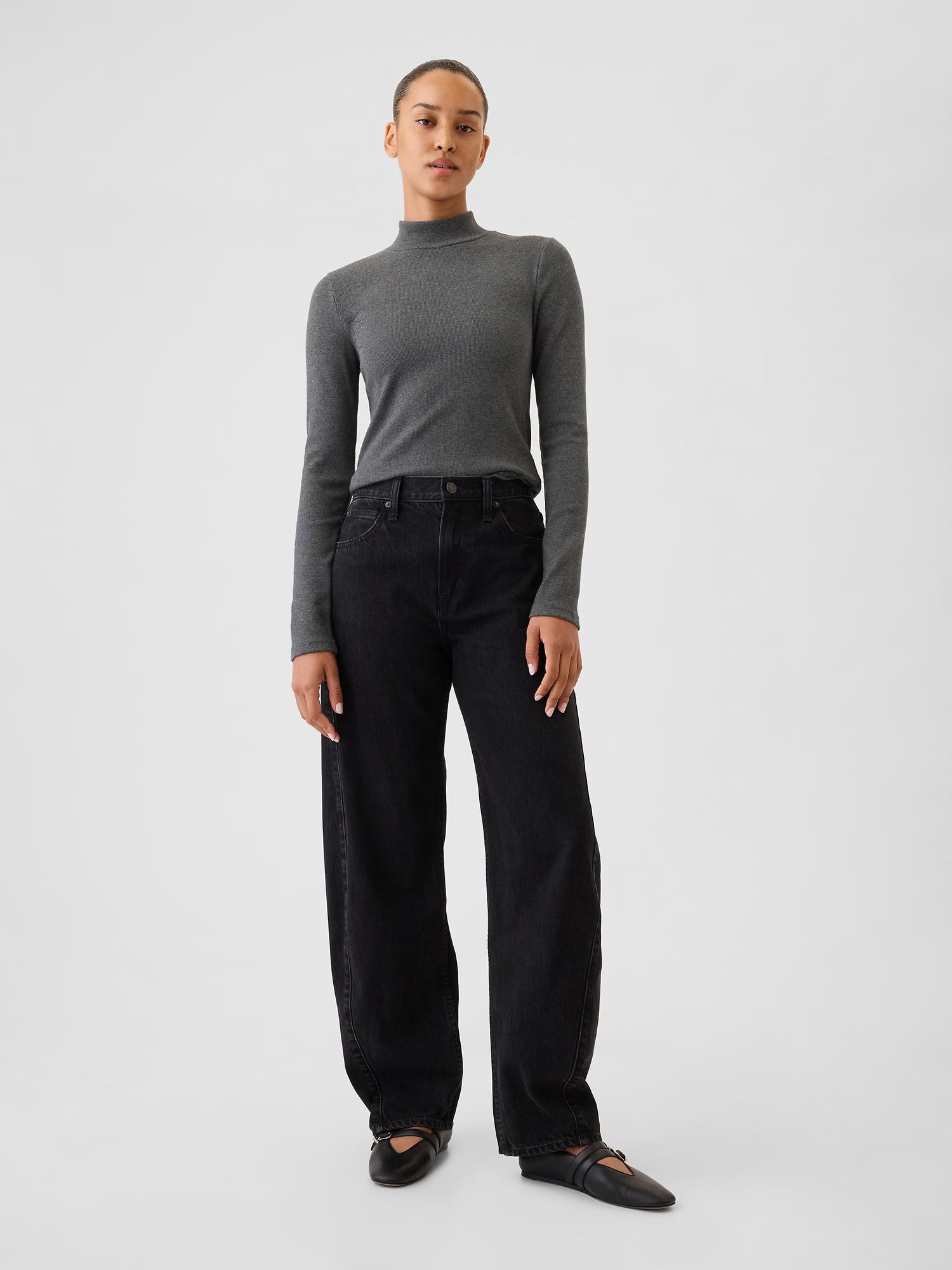 Mock neck sweater