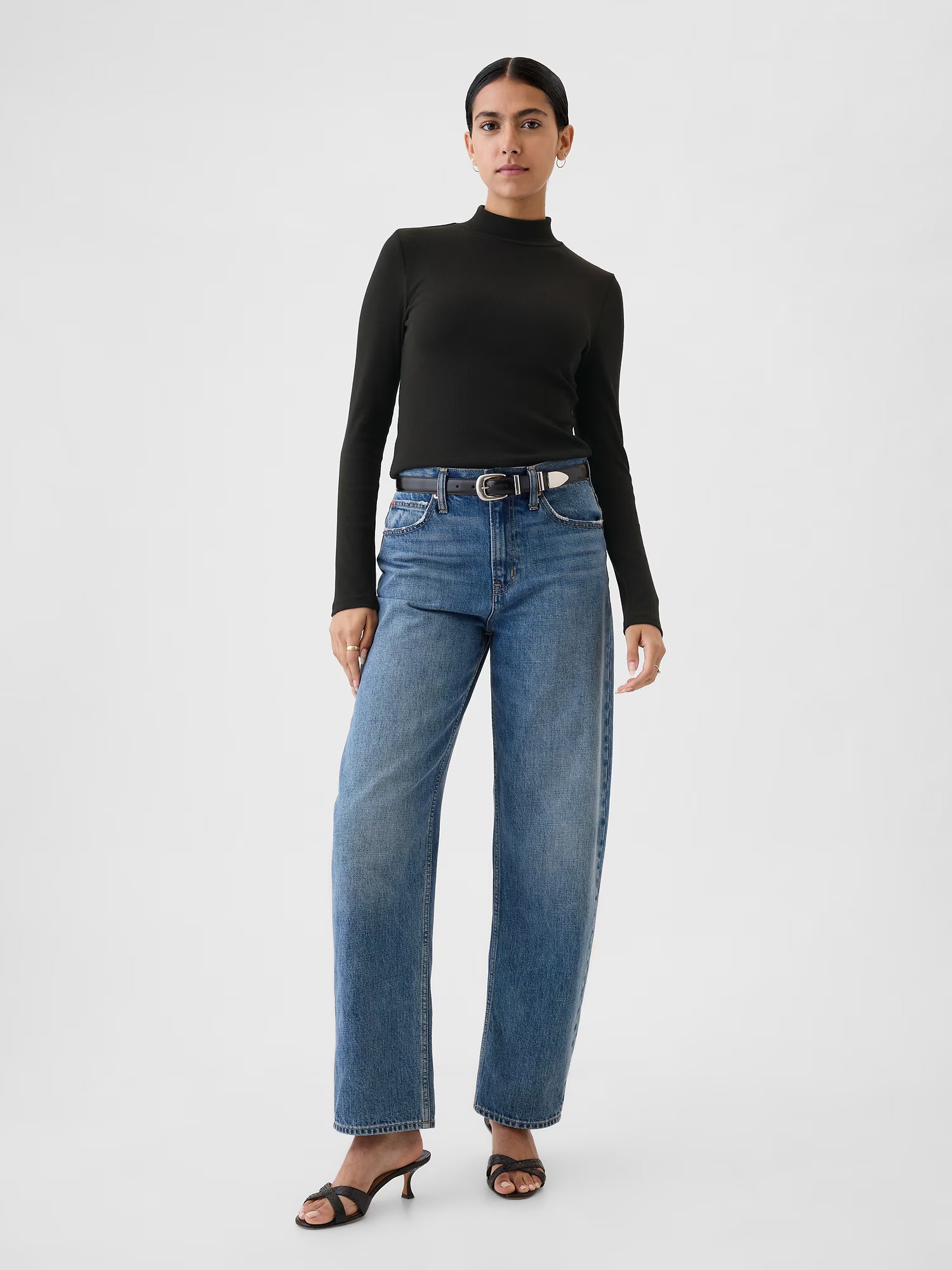 Mock neck sweater
