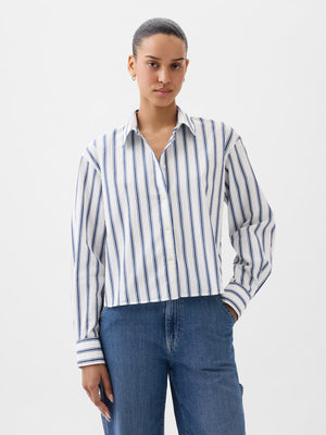 Modern chambray button-up shirt