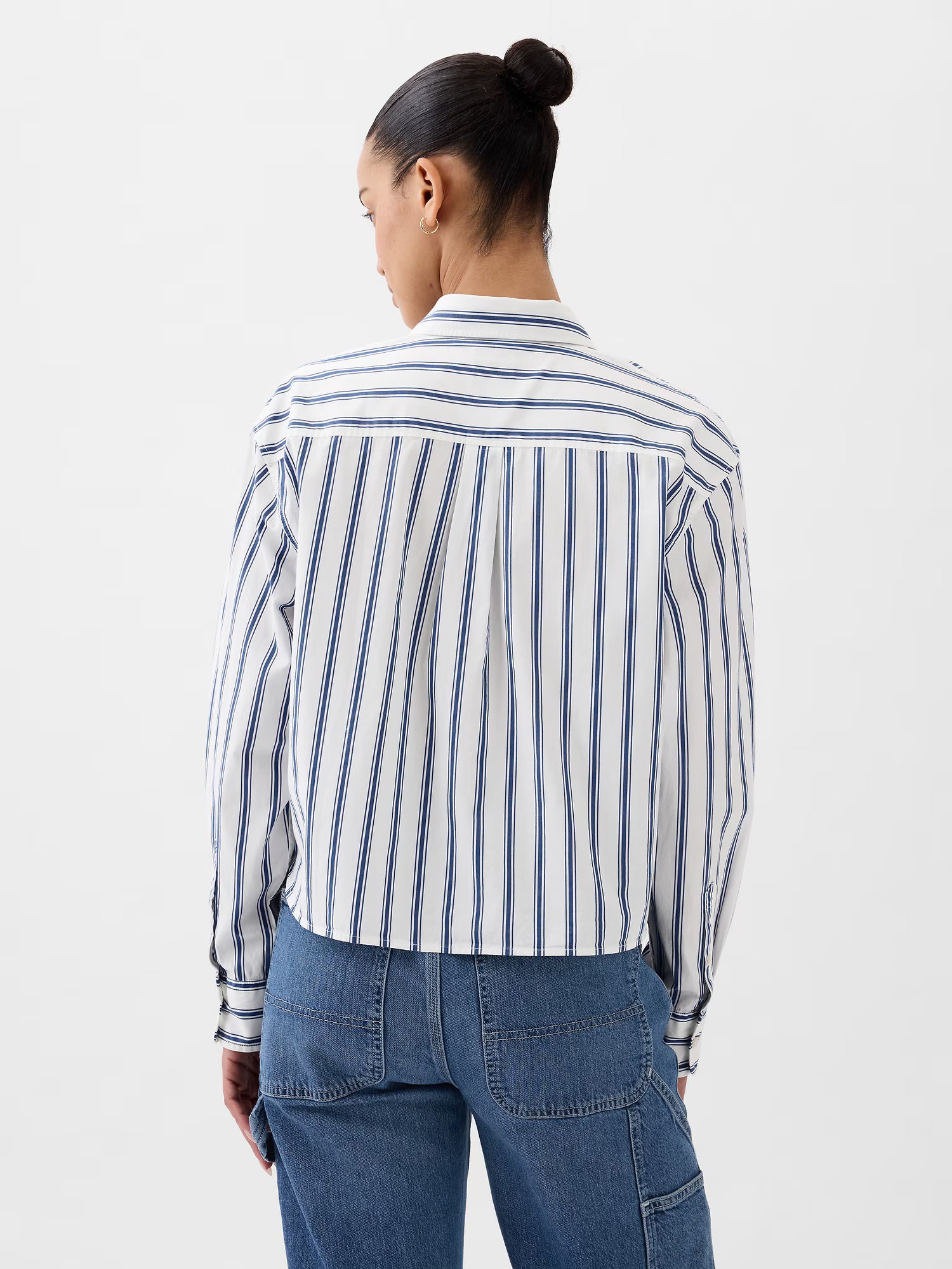 Modern chambray button-up shirt