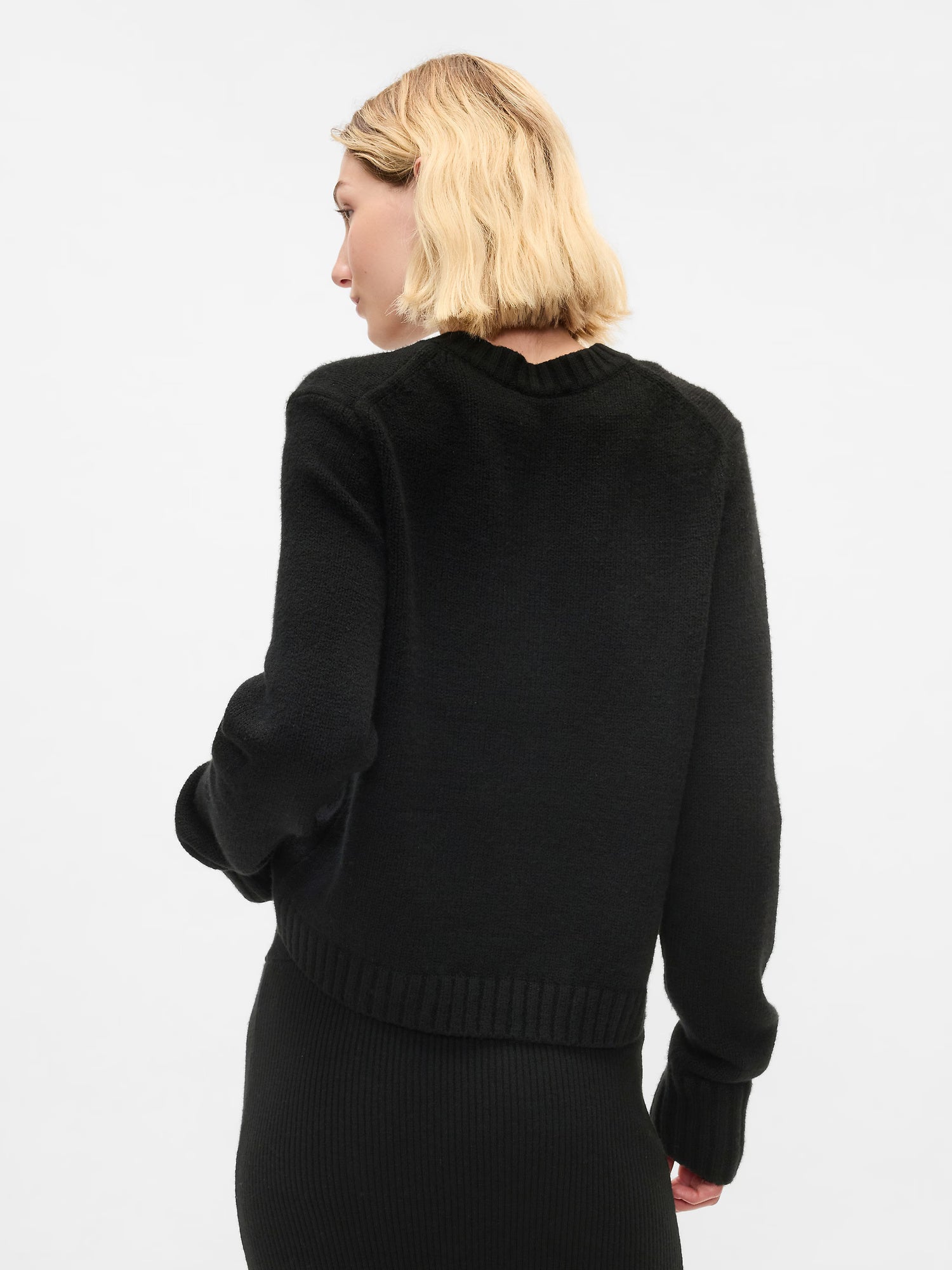Modern merino wool pullover