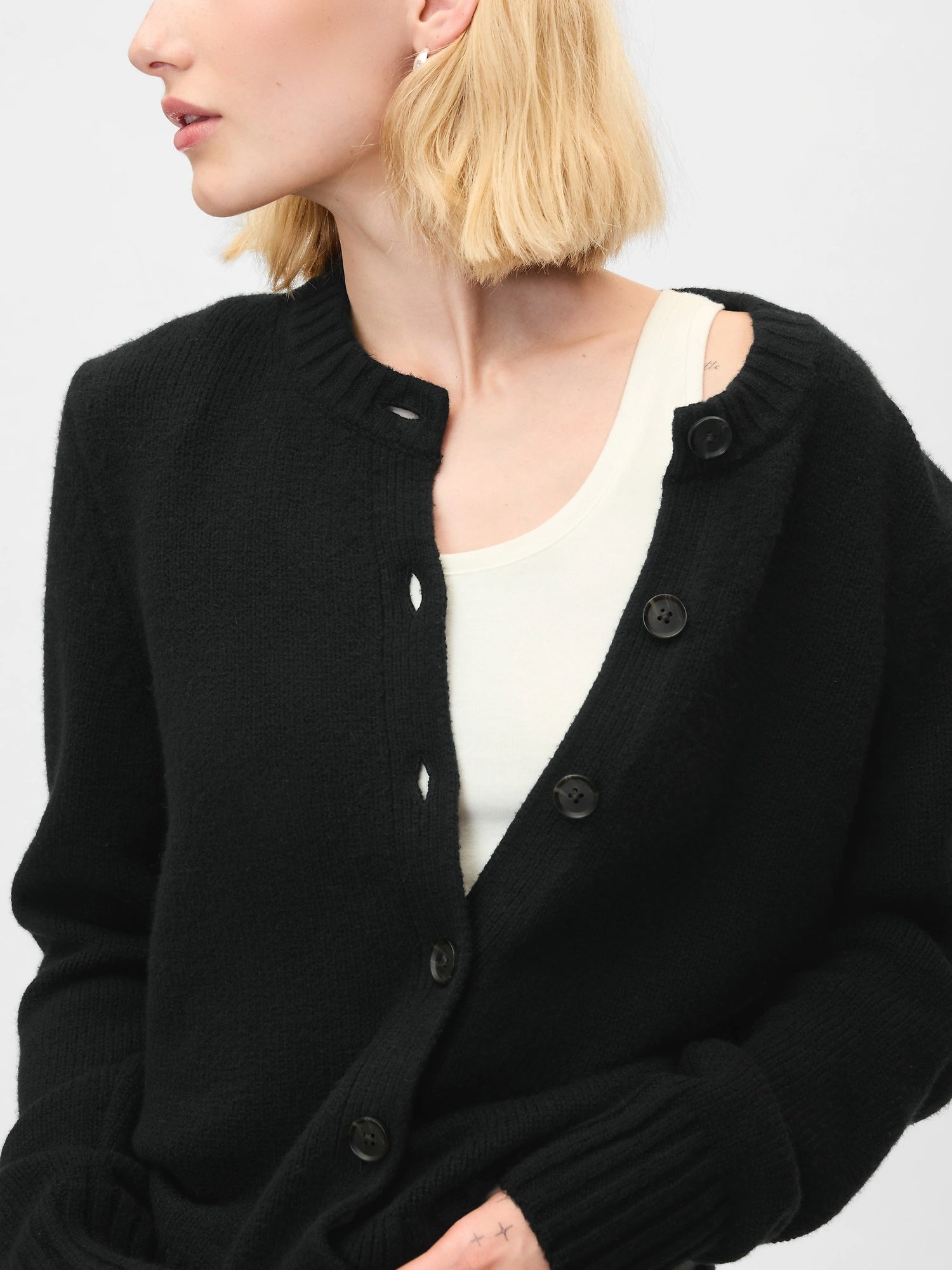 Modern merino wool pullover