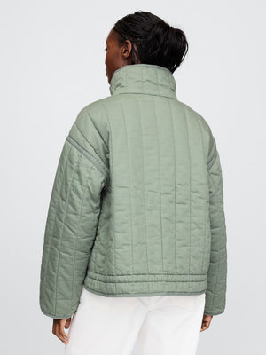Oversized quilted liner jacket
