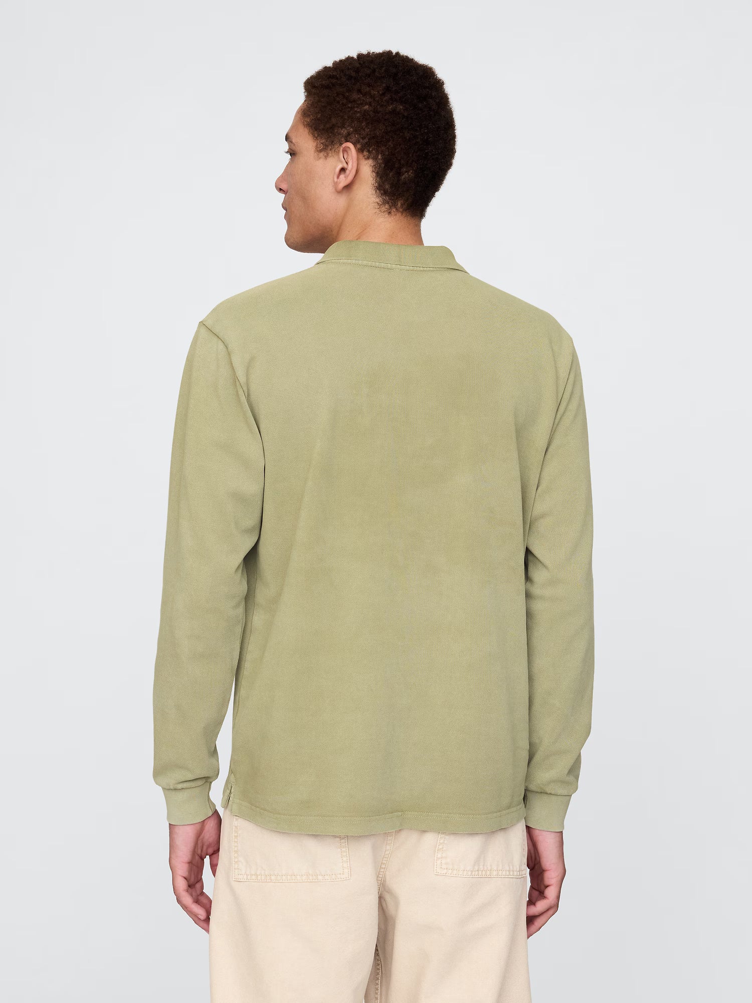 Long-sleeve polo shirt