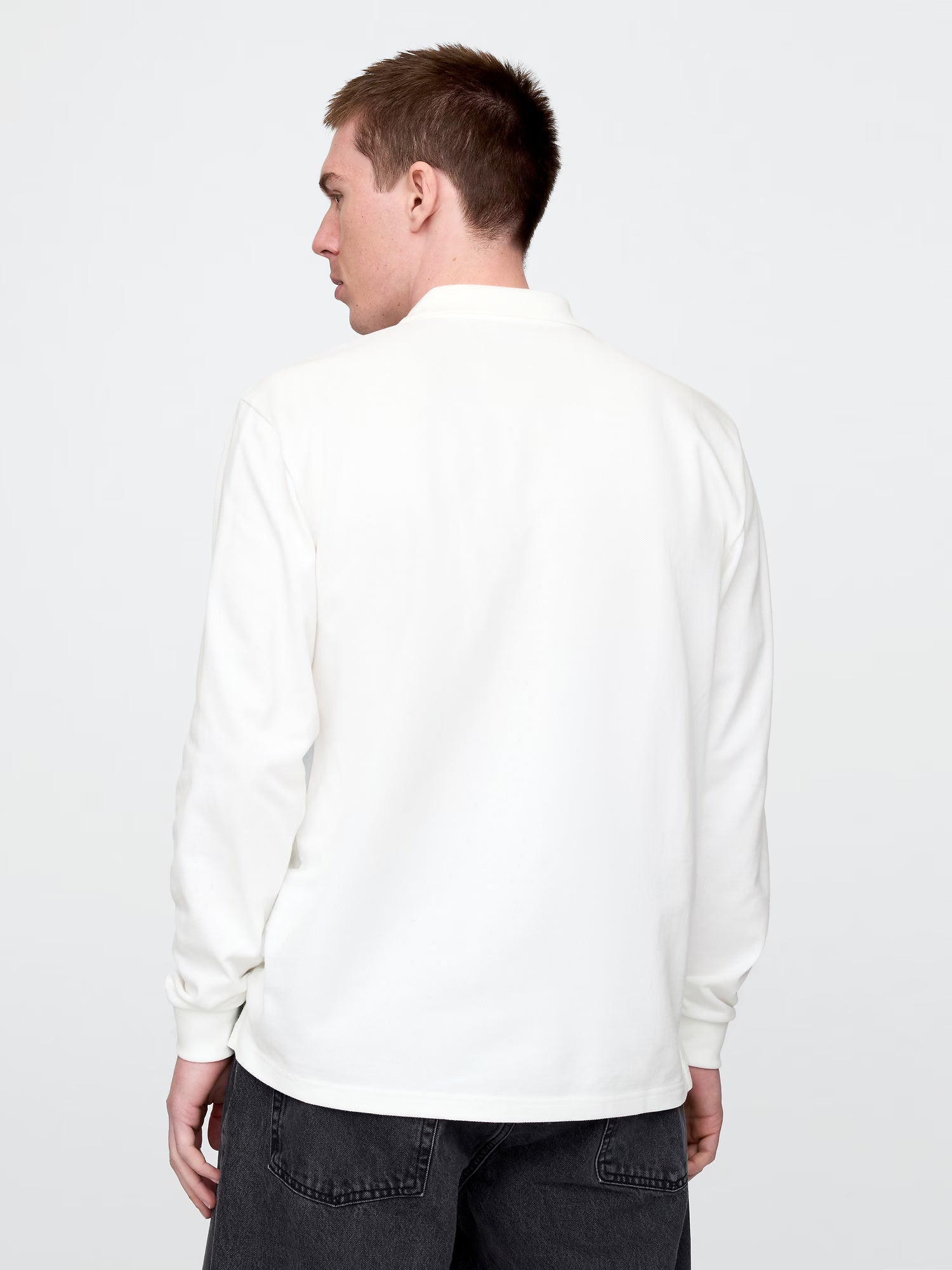 Long-sleeve polo shirt
