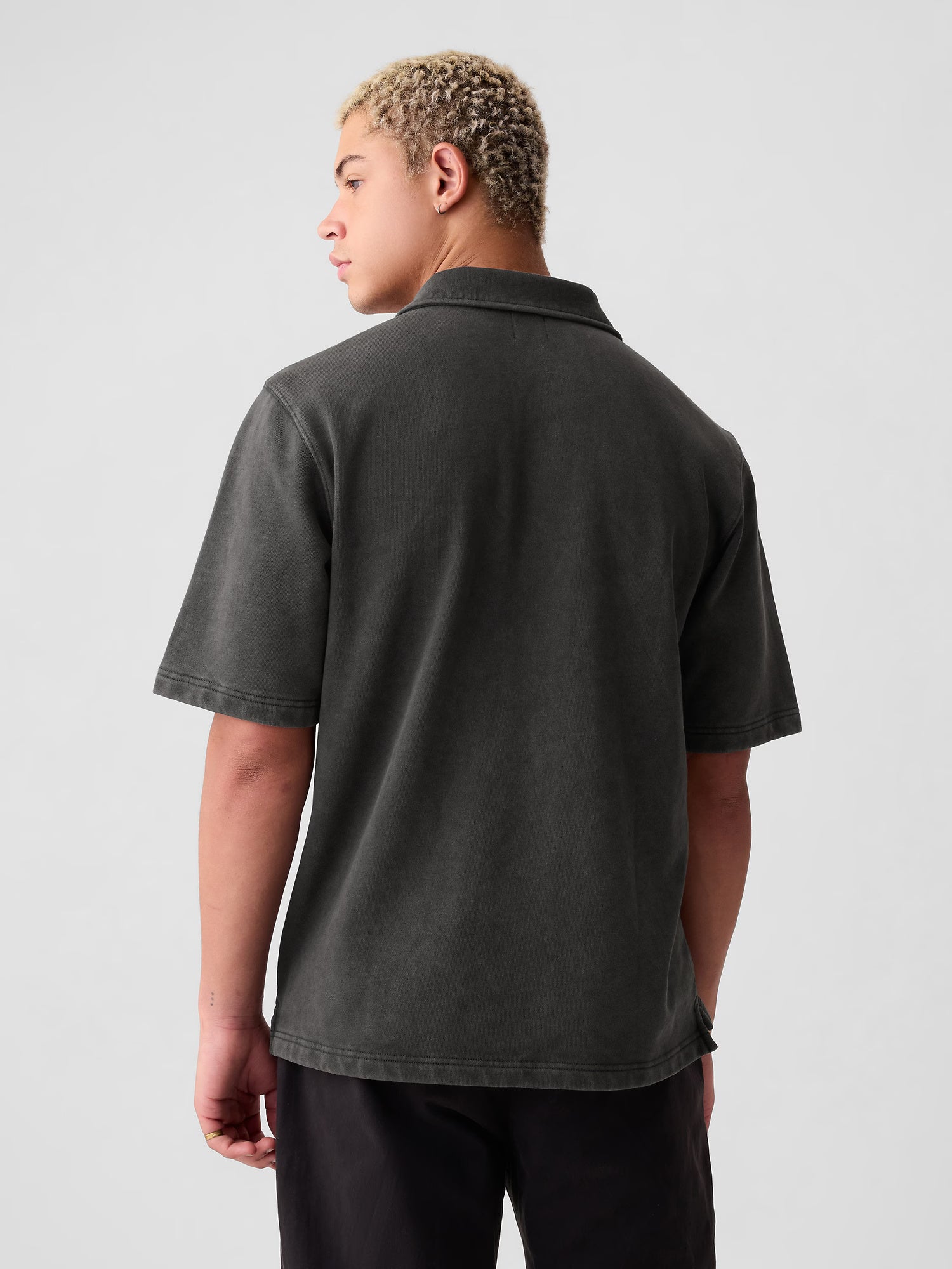 Slim-fit stretch polo