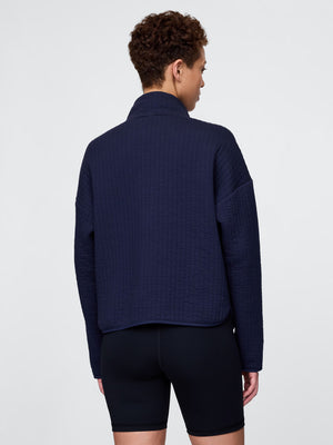 Quilted jacquard jacket