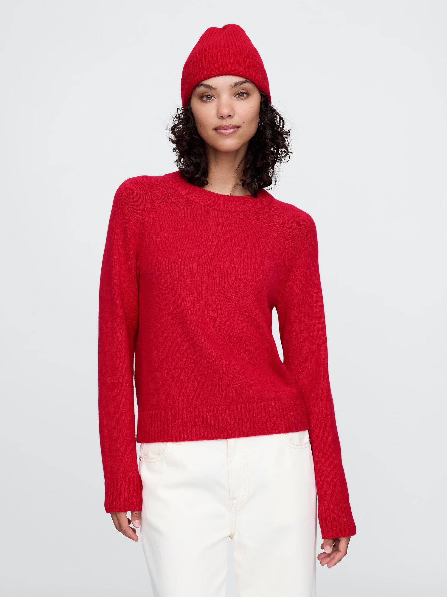 Ribbed chenille beanie