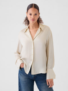 Satin silk blouse
