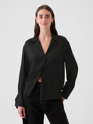 Satin silk blouse