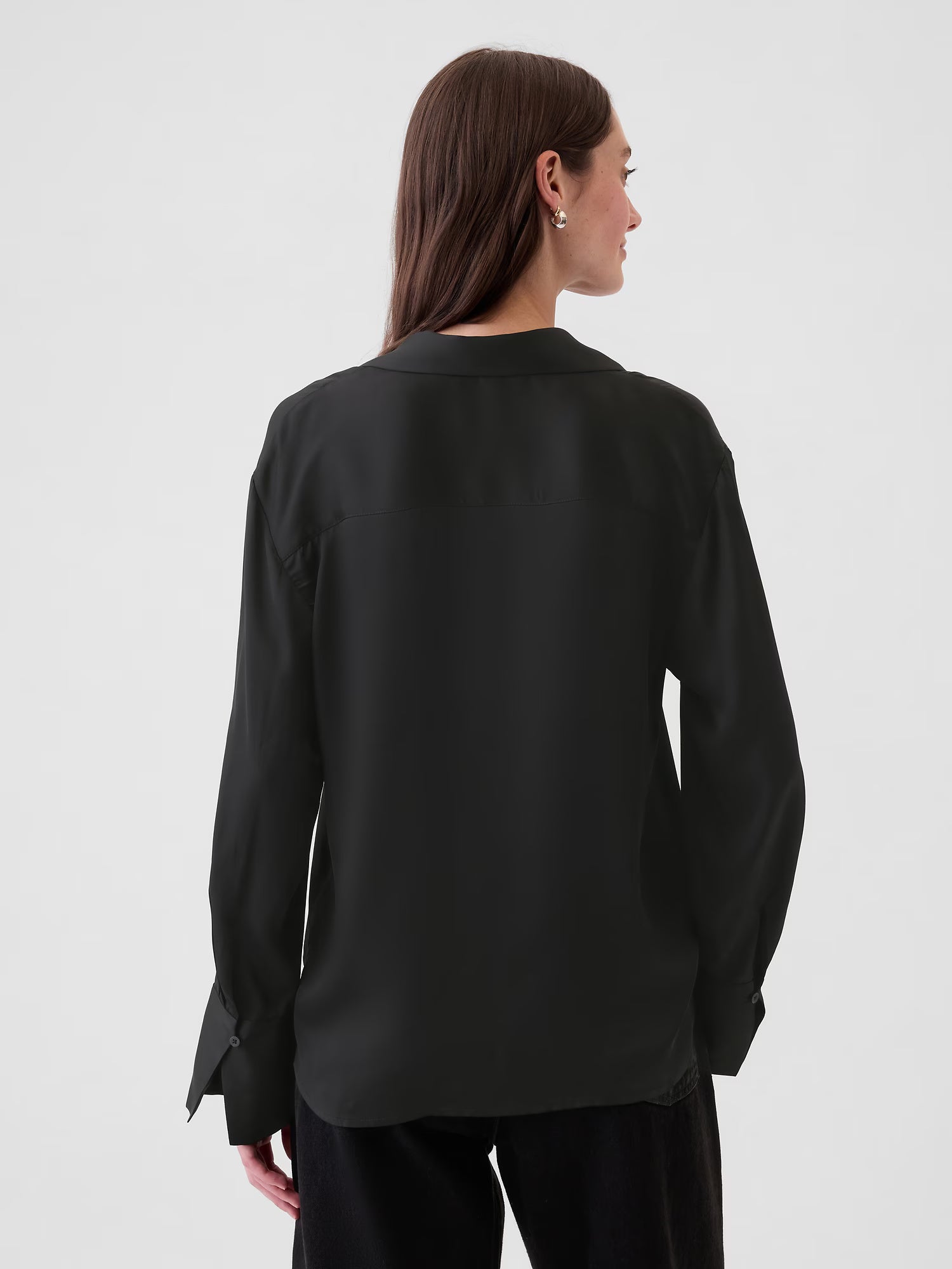 Satin silk blouse