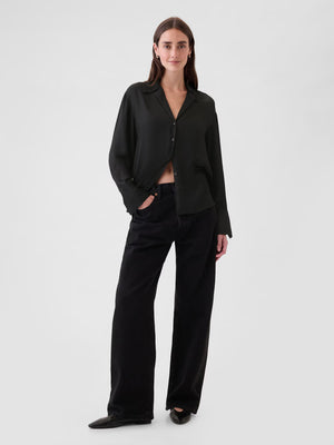 Satin silk blouse