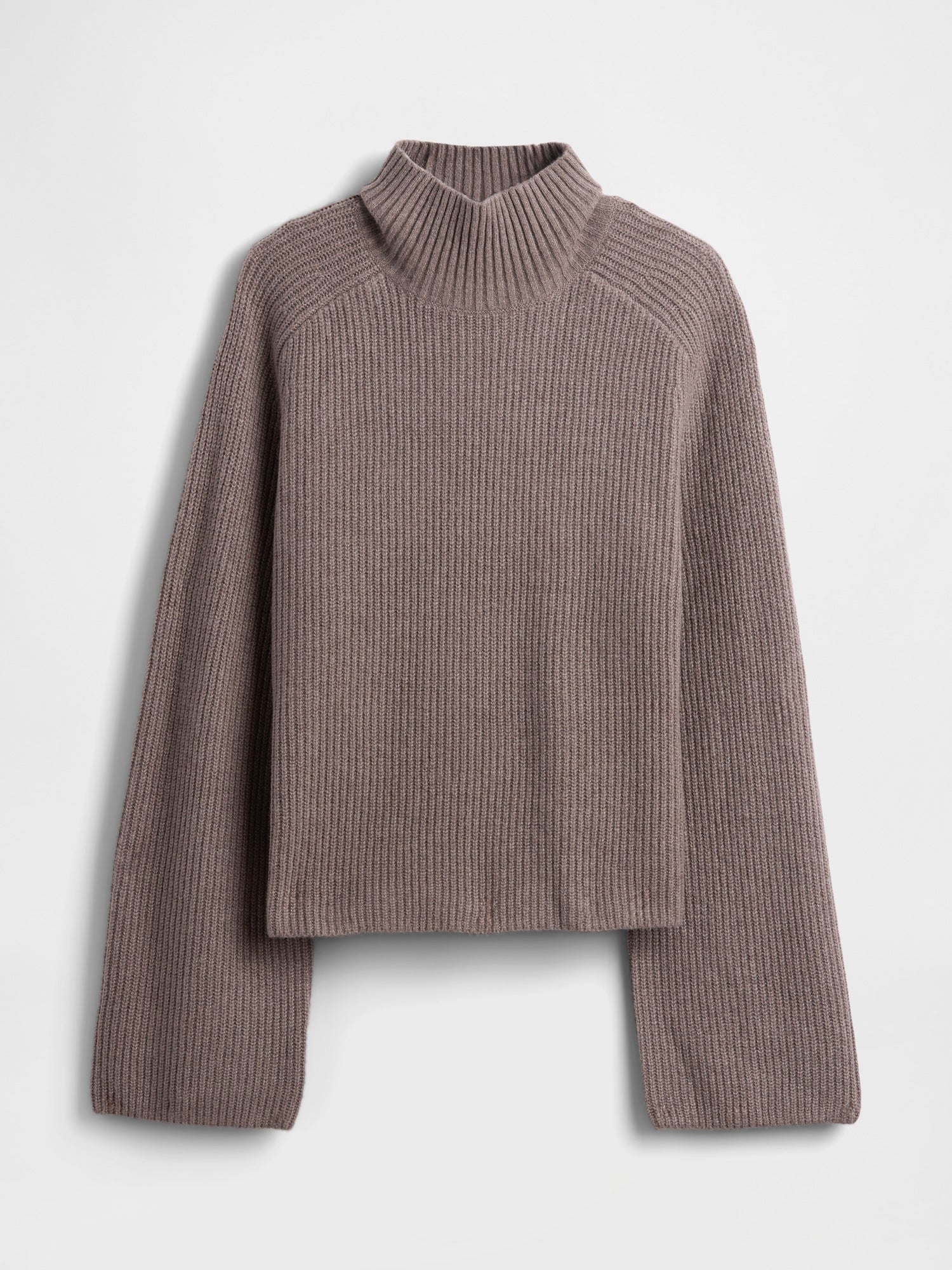 Softblend ribbed turtleneck sweater - Holiday brown