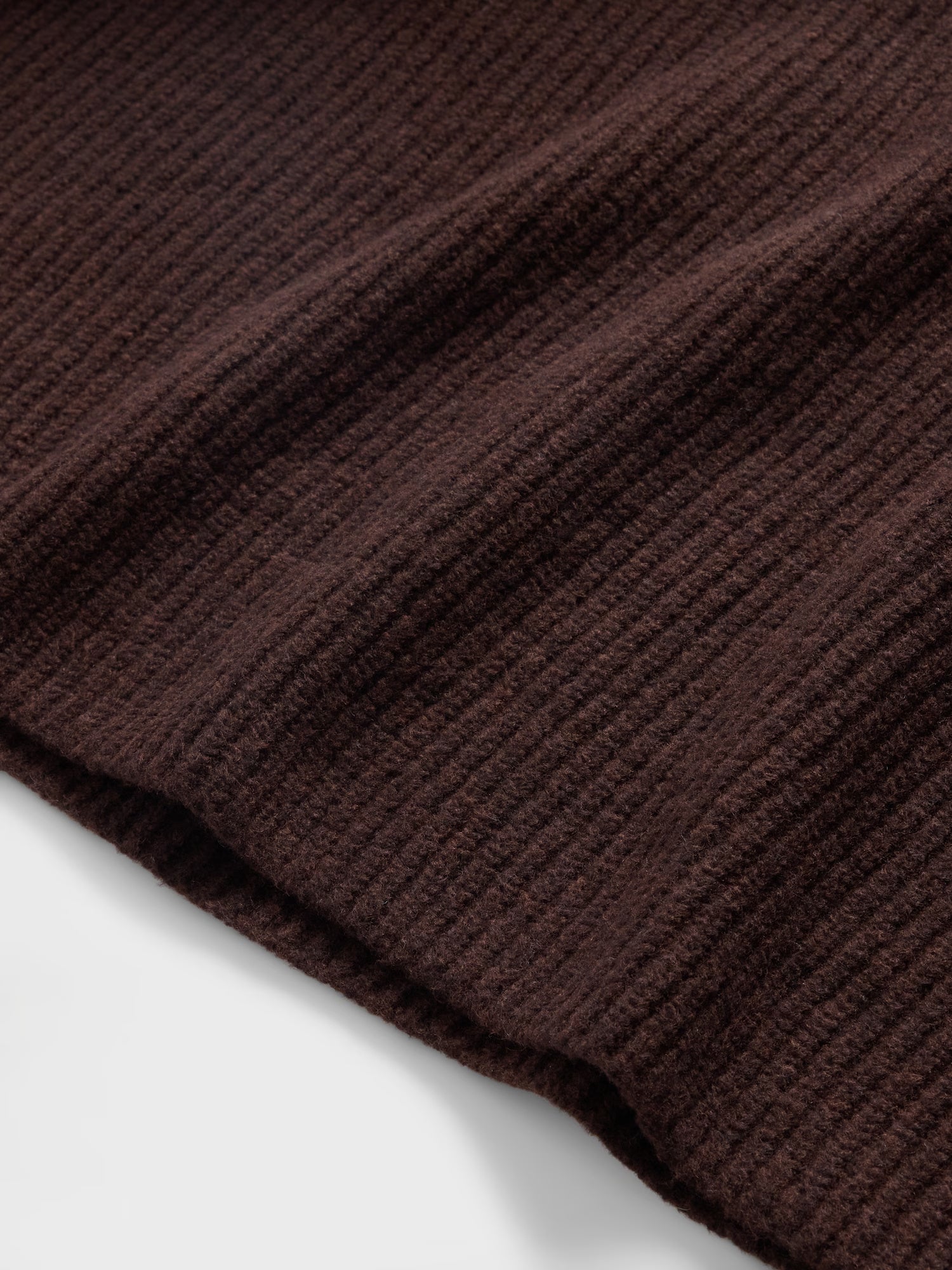 Softblend ribbed turtleneck sweater - Terra brown