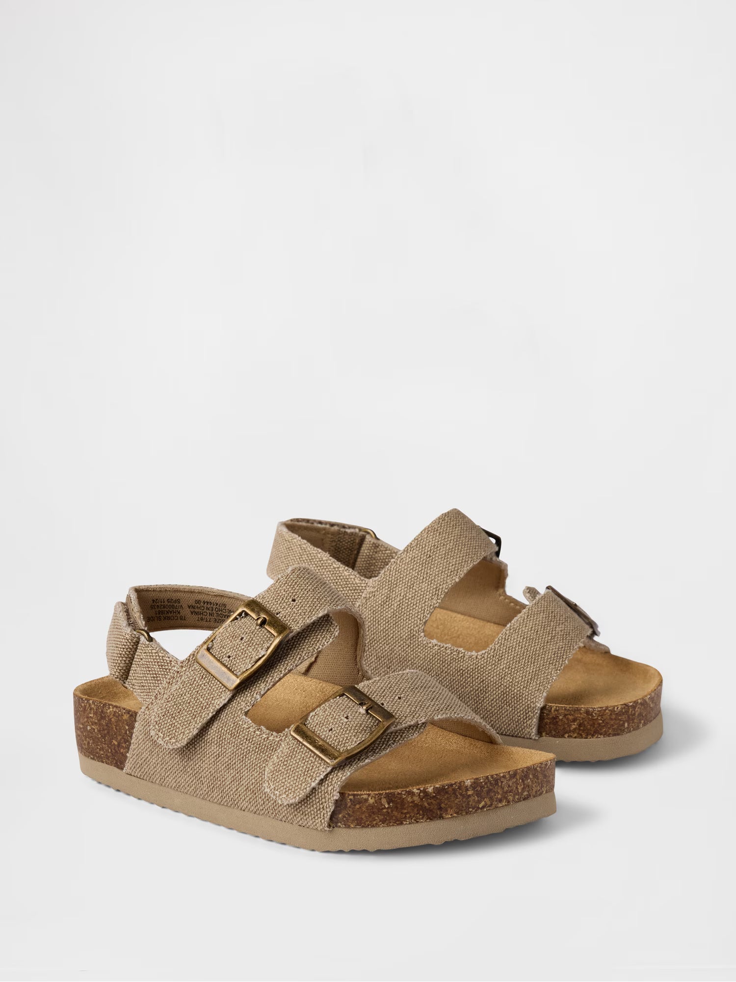 Toddler buckle cork sandals