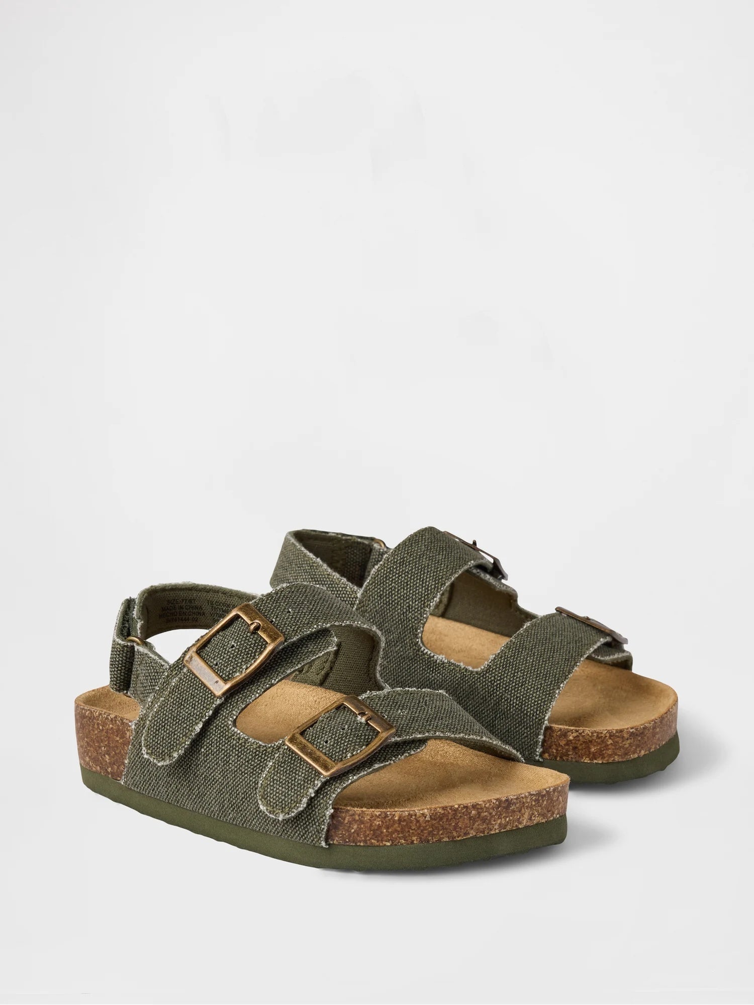 Toddler buckle cork sandals