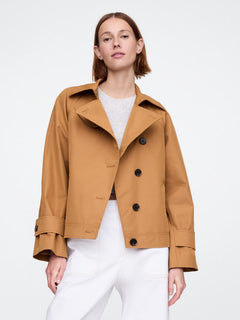 Classic longline wool blend coat