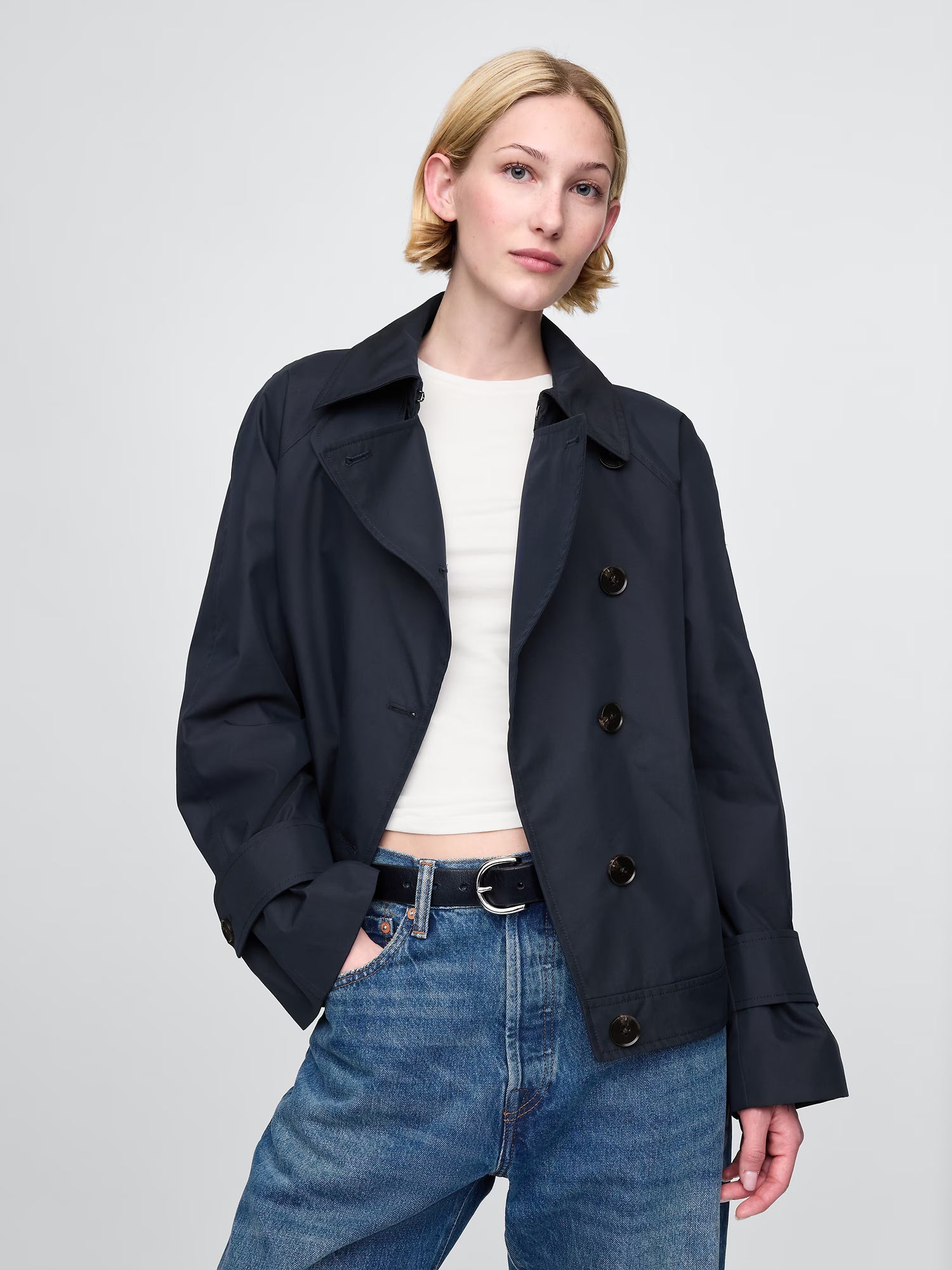 Classic longline wool blend coat