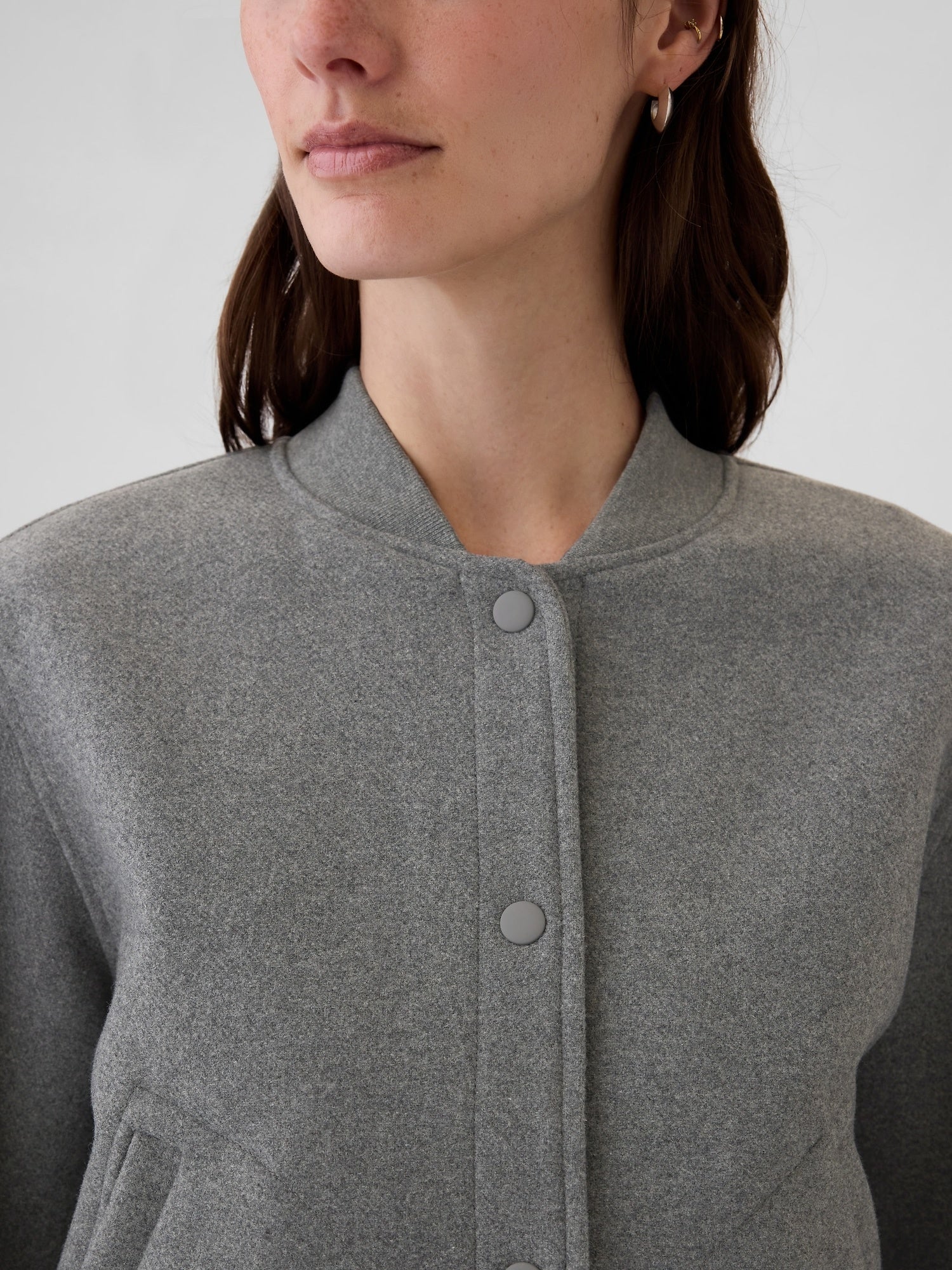 Wool bomber jacket